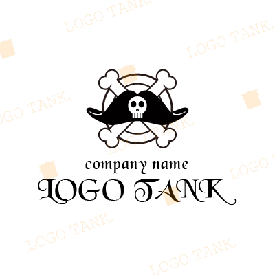 海賊風のロゴ