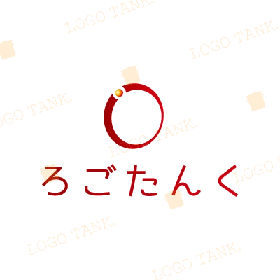 シンプルなアルファベットのOのロゴ