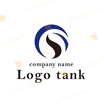 スタイリッシュなライン球体ロゴ