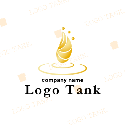 エレガントなしずく（雫）のロゴ