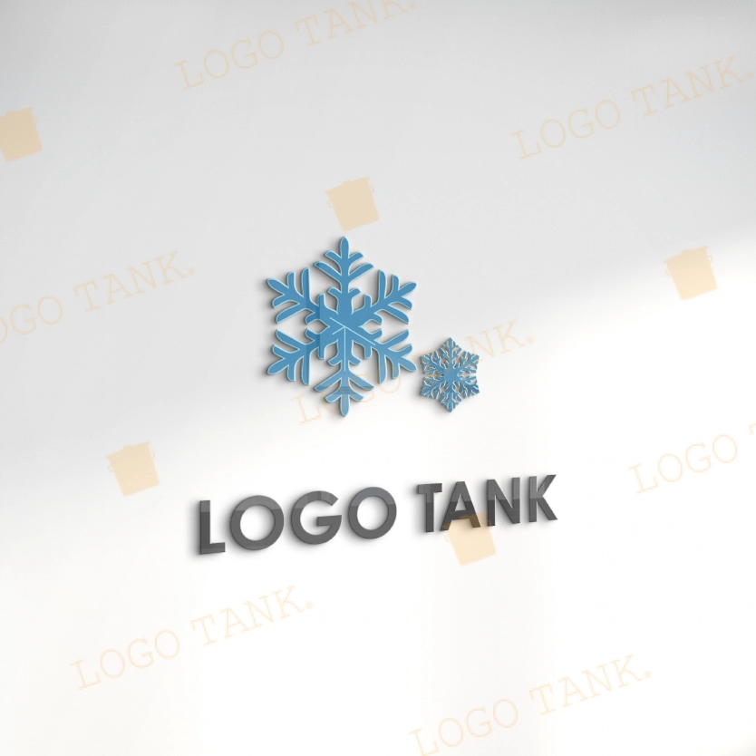 雪のクリスタルロゴ スノーボード / スノボ / スキー / ウィンタースポーツ / 雪 / 結晶 / クリスタル / 氷 / 冬 / 雪国 /,ロゴタンク,ロゴ,ロゴマーク,作成,制作