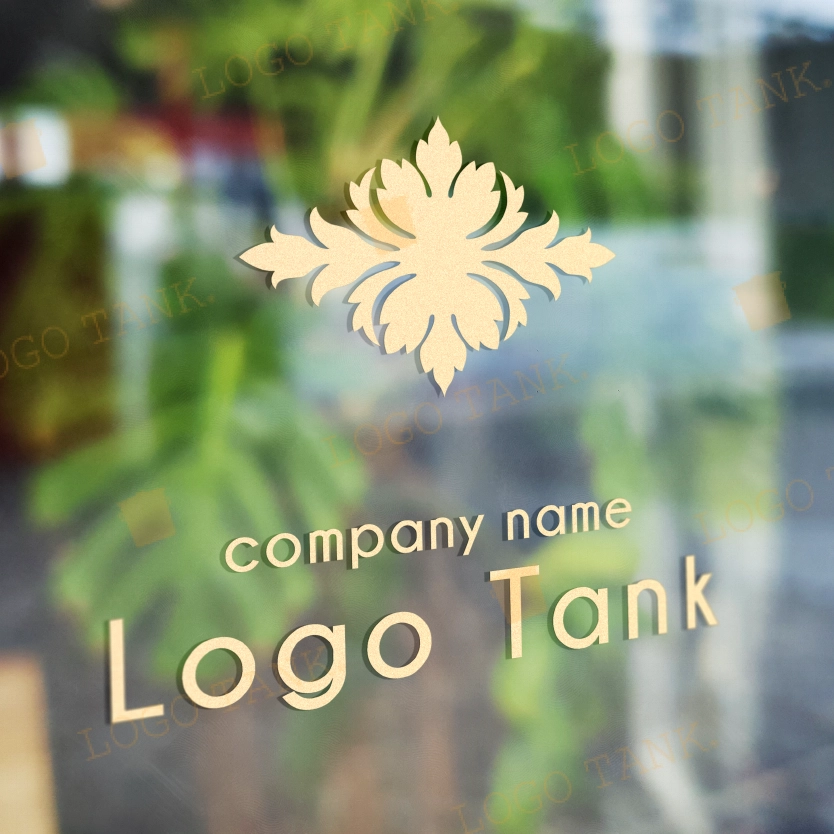 左右上下対称の唐草模様ロゴ 左右対称 / 上下対称 / 唐草模様 /,ロゴタンク,ロゴ,ロゴマーク,作成,制作