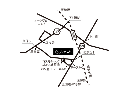 シンプルなデザインの地図制作。